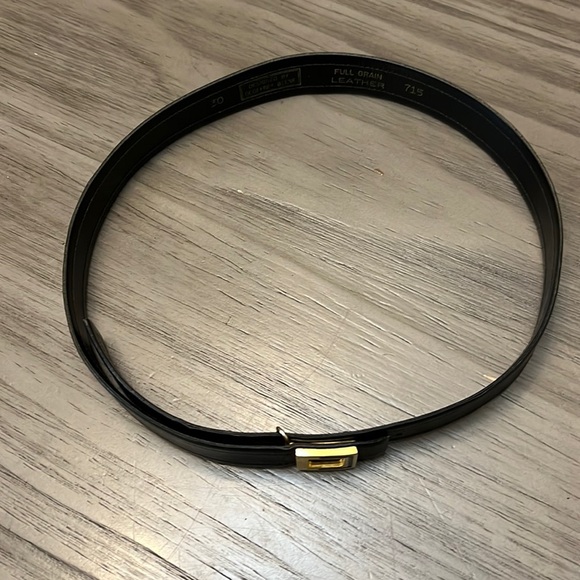 GEOFFREY BEENE LEATHER BELT 30 - Picture 1 of 8